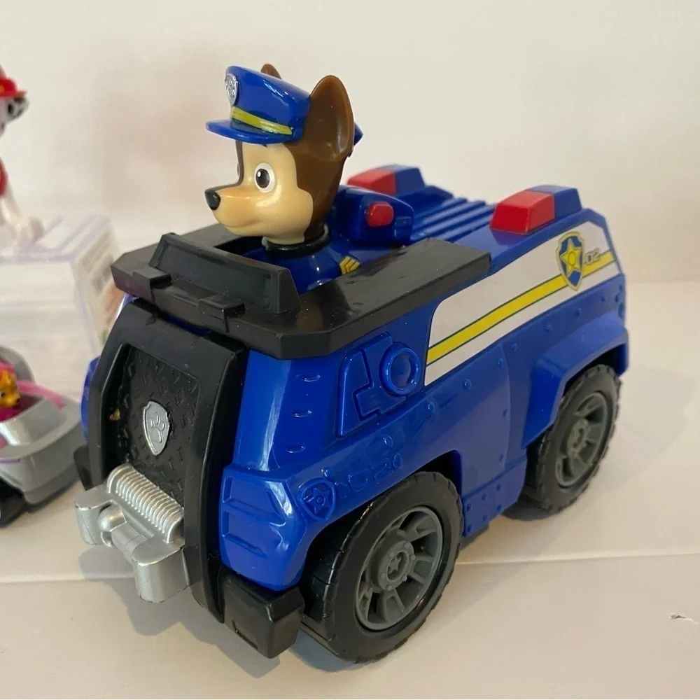 Paw Patrol Figure Lot Marshal Chase with Vehicle Diecast Skye Bundle Playset Toy - Picture 3 of 6